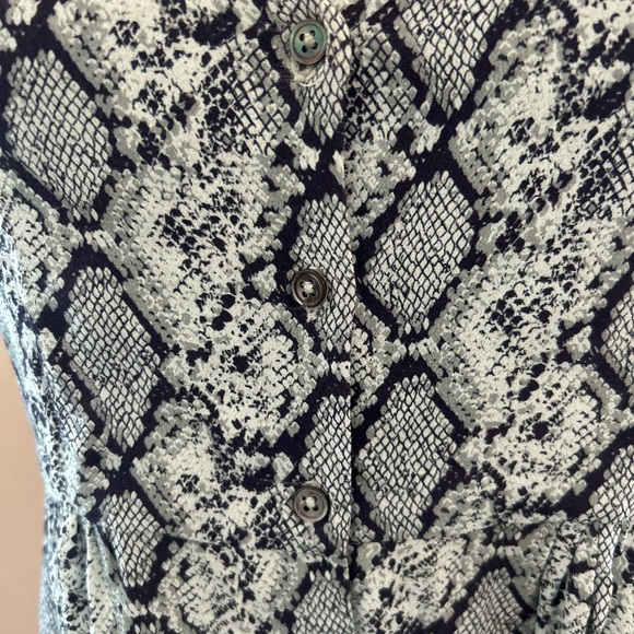 Blue Life Aqua Snakeskin Patterned Mini - Picture 4 of 6